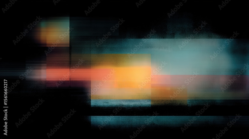 Aufkleber abstract colorful blurred lines representing motion energy in dynamic digital artistic composition.