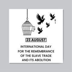 International Day for the Remembrance of the Slave Trade and Its Abolition card design.
