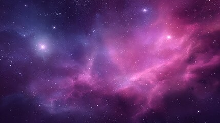 Fototapeta premium Extensive view of colorful cosmic galaxy with stars and nebulae in deep space.