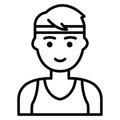 Athlete Male Icon