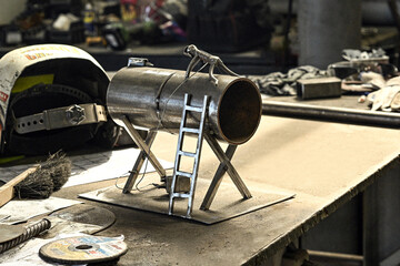 Manufacturing industry plant factory welding turner milling machine operator welder girl woman...