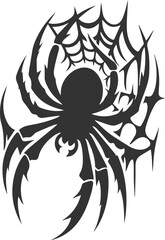 Spider vector silhouette