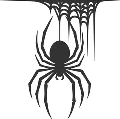 Spider vector silhouette