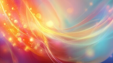 Obraz premium Abstract colorful swirling background with light effects and vibrant energy.