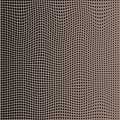 abstract horizontal dot lines and mocha color background pattern design