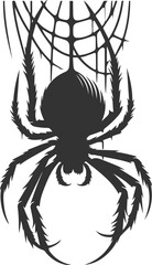 Spider vector silhouette