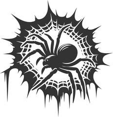 Spider vector silhouette