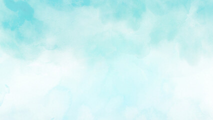 Soft aqua blue watercolor wash background with subtle texture