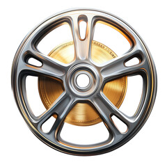 Obraz premium Metallic film reel graphic