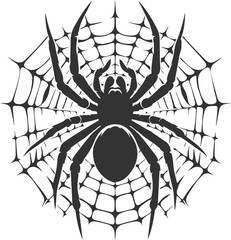 Obraz premium Spider vector silhouette