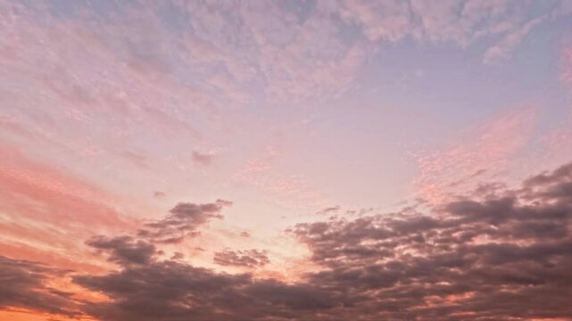 fast timelapse video with dramatic cloudiness sundown clouds