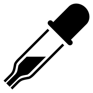 Icono silueta de cuentagotas