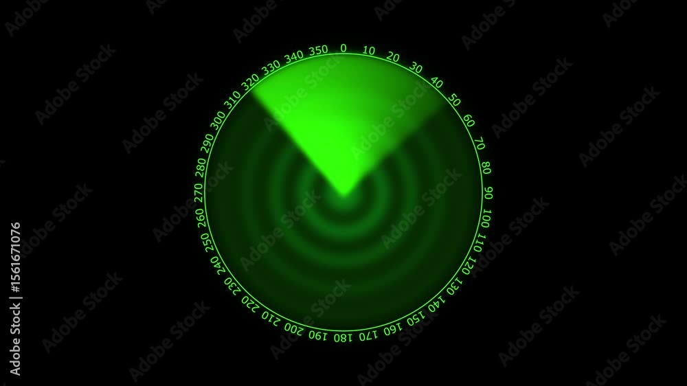 Poster radar signal transmitted . glow green background with navigation radar. with targets on monitor in s
