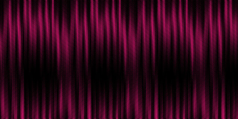 Stipple pattern, red dotted geometric background. Stippling, dotwork drawing, shading using dots. Pixel disintegration, random halftone effect.