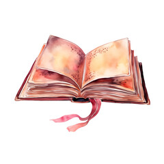 open vintage old book