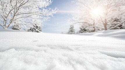 Fototapeta premium close up texture of winter snow
