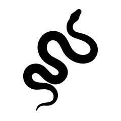 Vector hand drawn snake  stock illustration