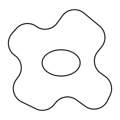 Simple doodles line style elements. Black stroke on white background.