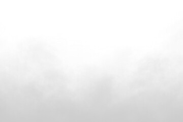 White fog effect isolated on transparent background. Smoke or steam floating up. Misty fog, cloud, Smoke overlay for graphic design elements, png