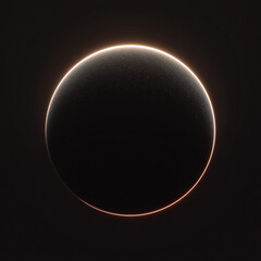 Abstract calm ambient music album cover, abstract planet with light fractals