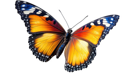 Fototapeta premium Close-up of vibrant butterfly, wings outstretched