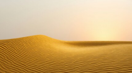 Majestic Desert Landscape with Golden Sand Dunes