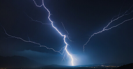 lightning in the night