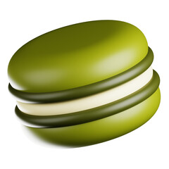 Green Macaron Cookie Dessert