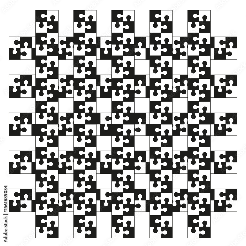 Aufkleber geometric pattern background. abstract black-and-white design. optical vector texture.