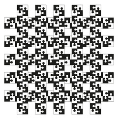Geometric pattern background. Abstract black-and-white design. Optical vector texture.