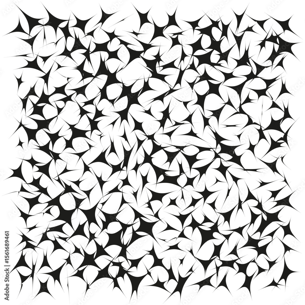 Poster triangle chaos icon. light debris pattern. abstract contrast vector. white background cluster.