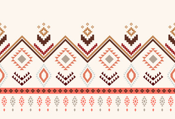 abstract Traditional geometric ethnic fabric pattern ornate elements with ethnic patterns design for textiles, rugs, clothing, sarong, scarf, batik, wrap, embroidery, print, curtain, carpet, wallpaper