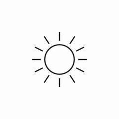 bright shining sun icon sign vector