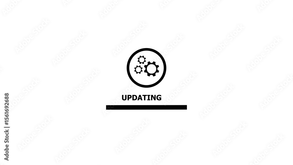 Poster cloud computing data synchronization and file download illustration with folders representing data s