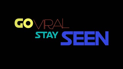 Colorful Kinetic Marketing Typography