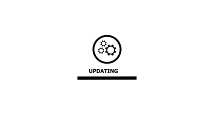 Cloud computing data synchronization and file download illustration with folders representing data storage and backup systems