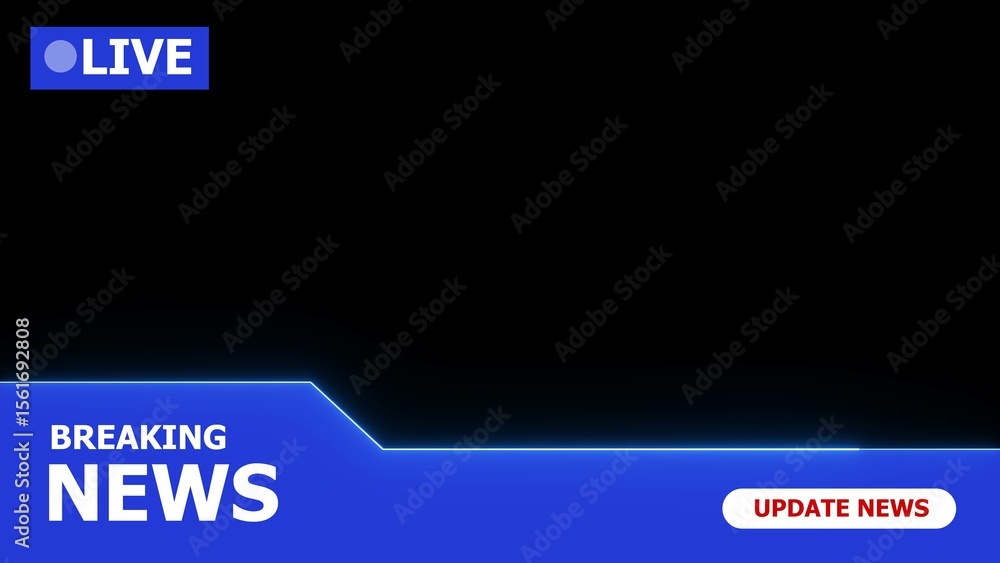 Poster neon glowing rectangle frame on black background illuminated with a futuristic and modern aesthetic 