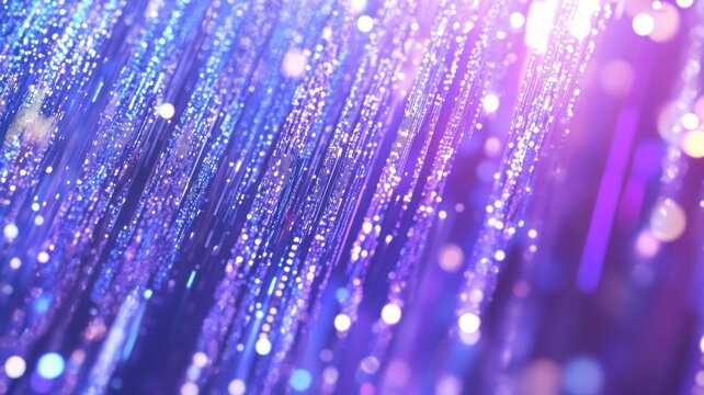 Abstract visualization of big data flow in a vertical composition with glowing streams and futuristic light grid. Data scientist