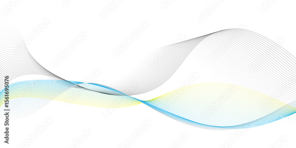 Poster a colorfull webline and valleys is featured in an abstract background illustration
