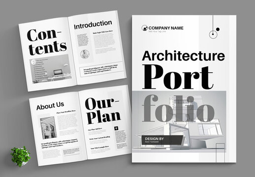 Minimal Architecture Portfolio Template Design