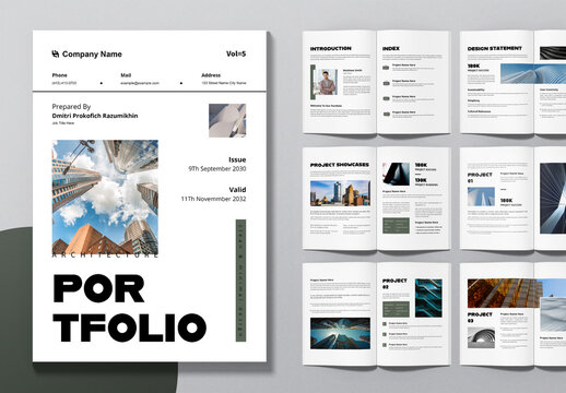 Modern Architecture Portfolio Design Layout