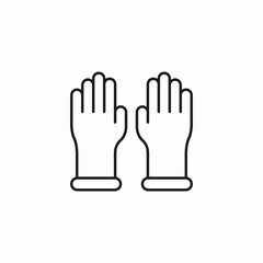 Obraz premium pair of gloves icon sign vector