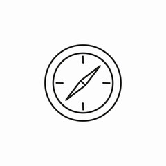 simple compass north west icon sign vector