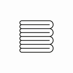 stack of towels icon sign vector