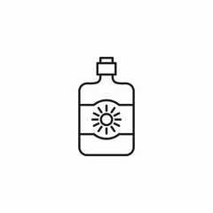 sunscreen bottle icon sign vector