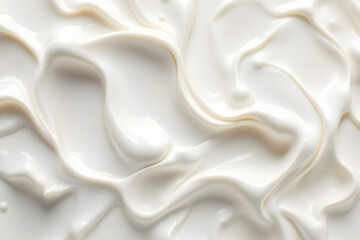 Obraz premium Luxurious White Cream Texture Close Up Abstract Beauty Background