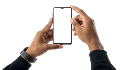 Holding Smartphone with Both Hands