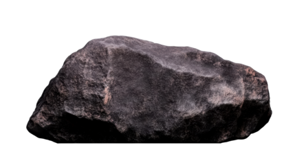 Isolated rock formation, textured, detailed surface, cut out transparent