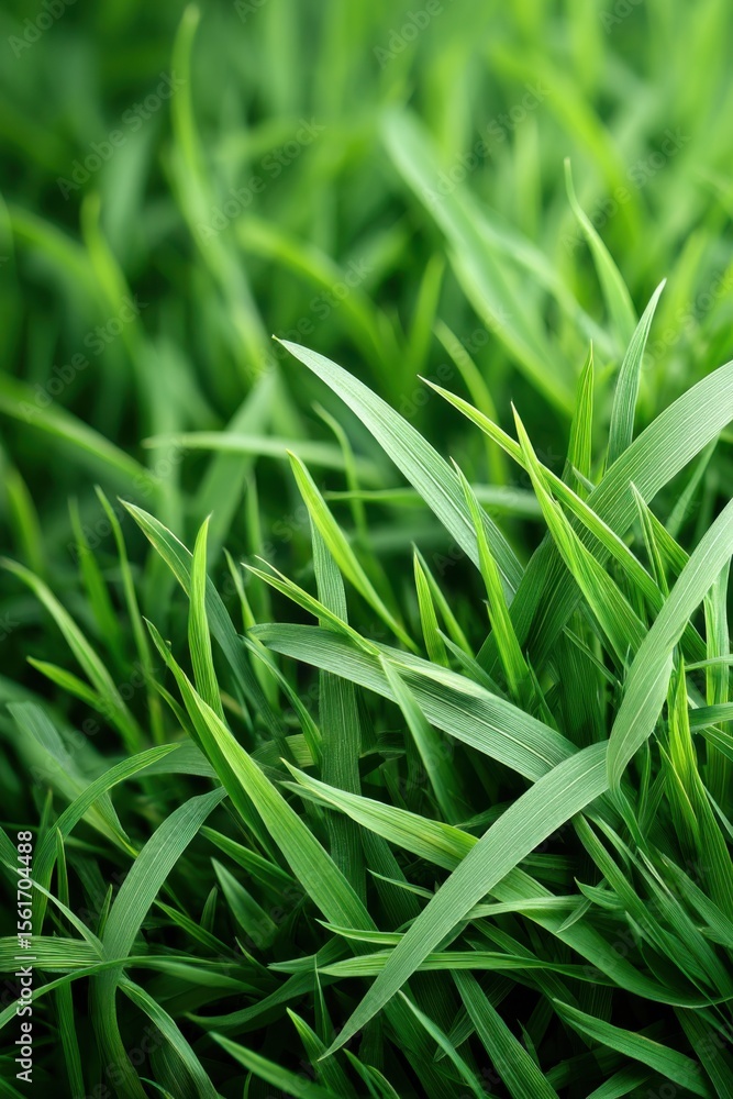 Poster lively grass patterns create a vibrant backdrop for design and creativity spaces