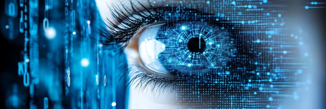 Futuristic Eye Retina Scan Technology with Laser System for Advanced Digital Data Security Analysis